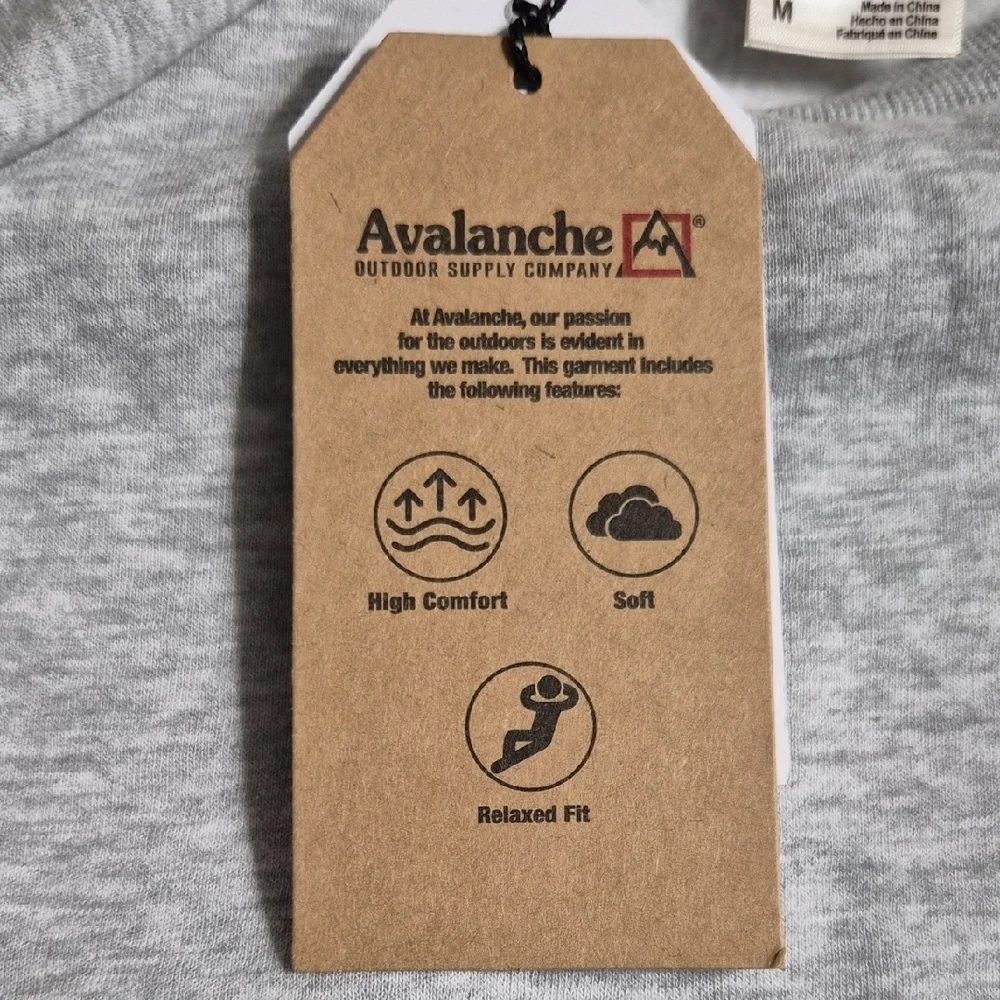 Avalanche Men's Light Gray Crewneck Sweater